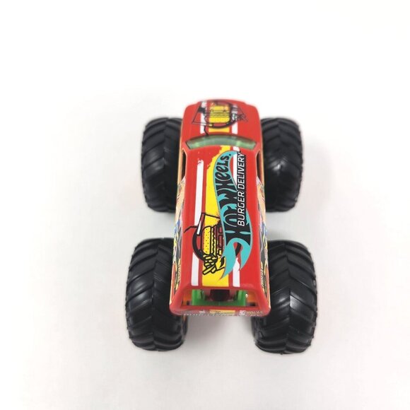 2021 Hot Wheels Monster Trucks BURGER DELIVERY 1:64 Mattel (mt04) - Picture 5 of 7
